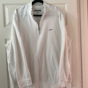 Ivory Greg Norman 1/2 Zip Sweater
